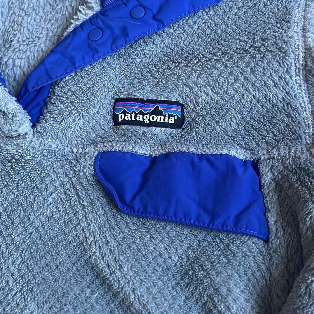 Grey Small Patagonia Fleece Pullover - Picture 3 of 4